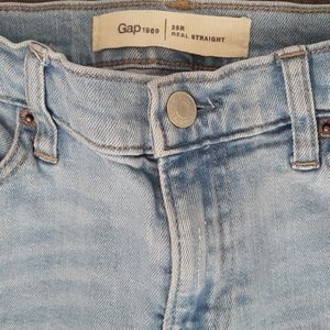 Gap real straight jeans